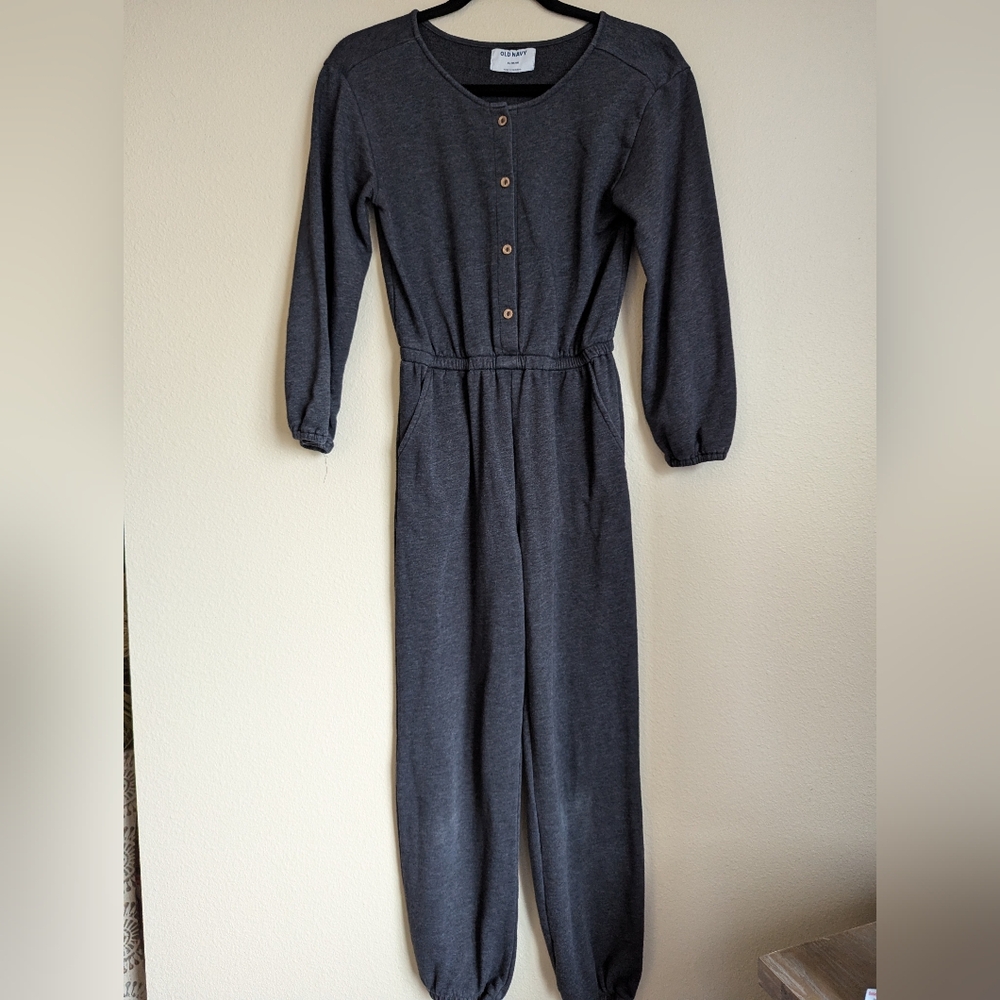 NWOT Old Navy Charcoal Jumpsuit Size XL/14-16